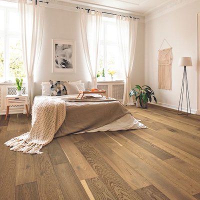 hardwood floors in a West Sacramento bedroom